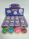 Mini Squishy Mystery Dumpling Glitter Toy 12pc